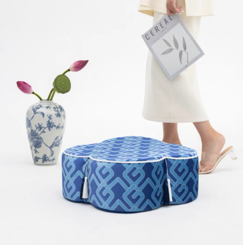 Chinoiserie Decorative Stool Pillows