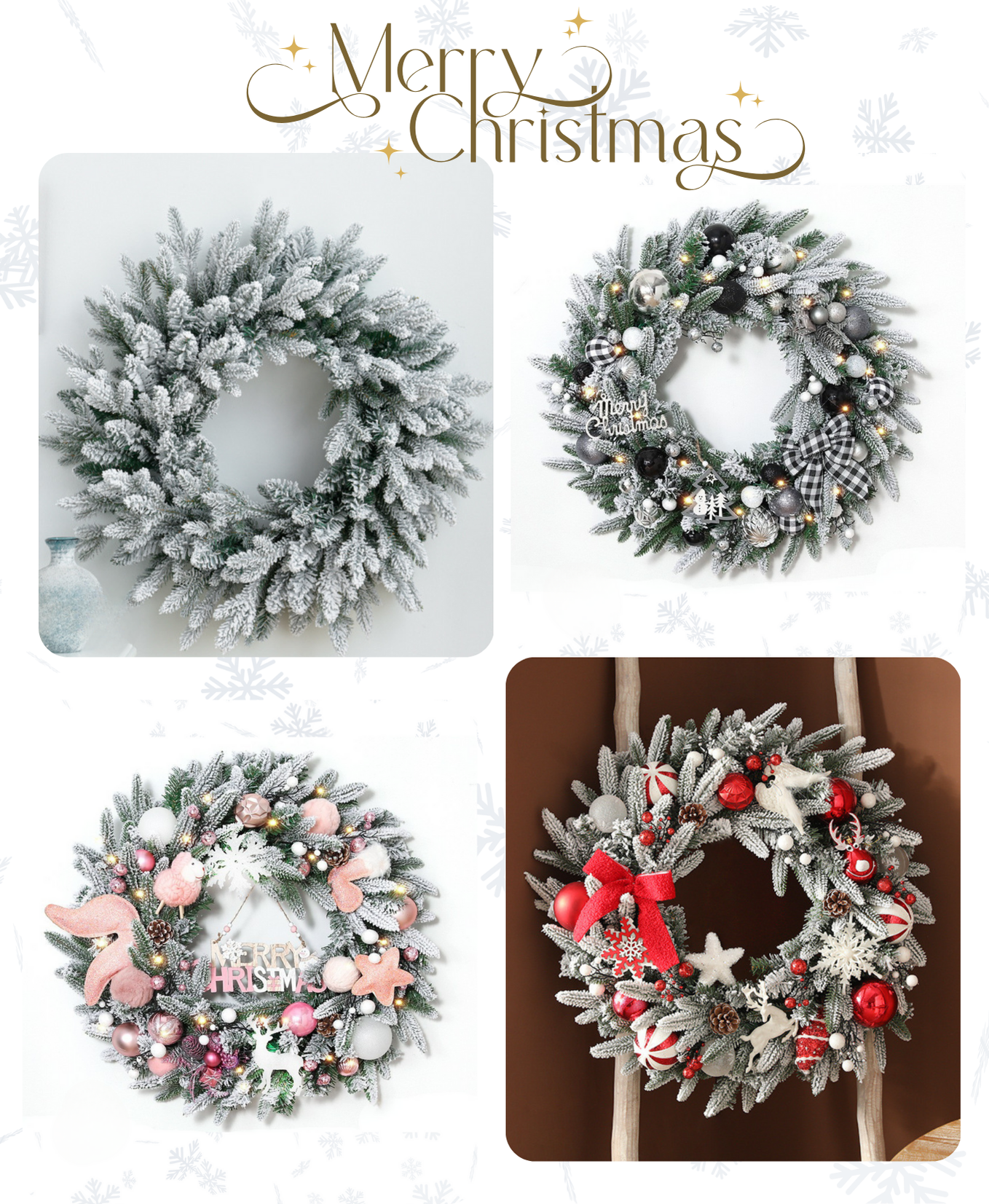 Holiday Meadow Wreath Series