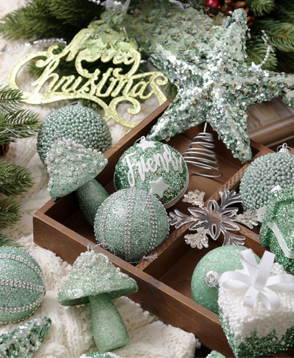 Festive Green Hanging Tree Ornament