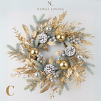Holiday Golden Wreath