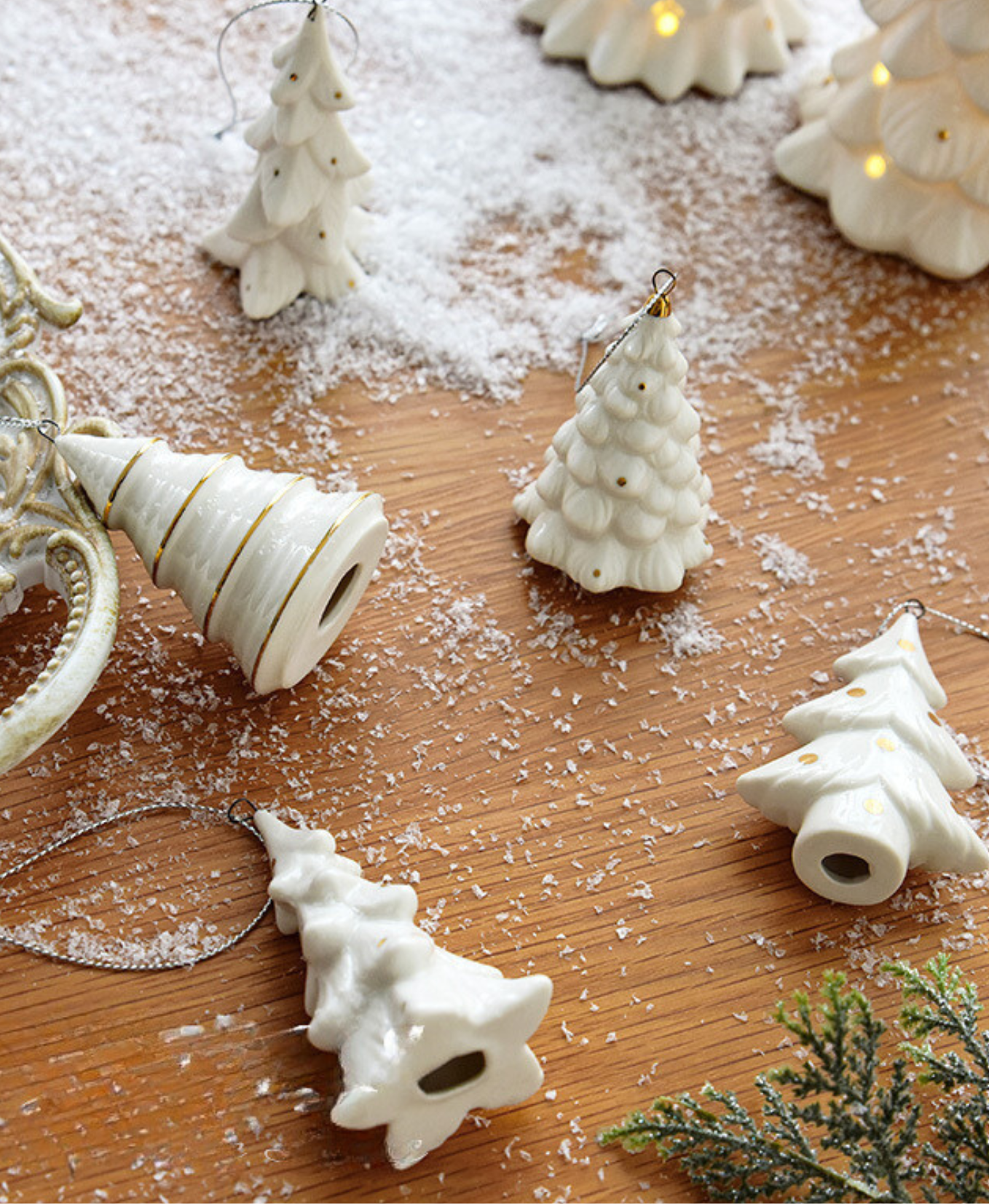 Christmas Spruce Ceramic Ornament