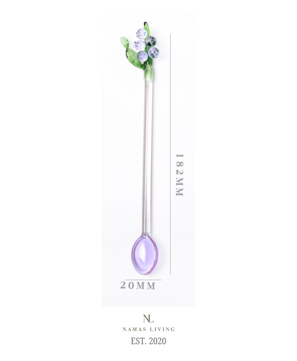 GIFTING INSPIRATION - Lily Glass Dessert Spoon