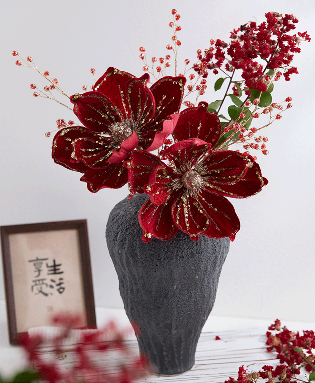 Sparkling Christmas Blossom Ornament