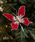 Sparkling Butterfly Tree Clip Ornament