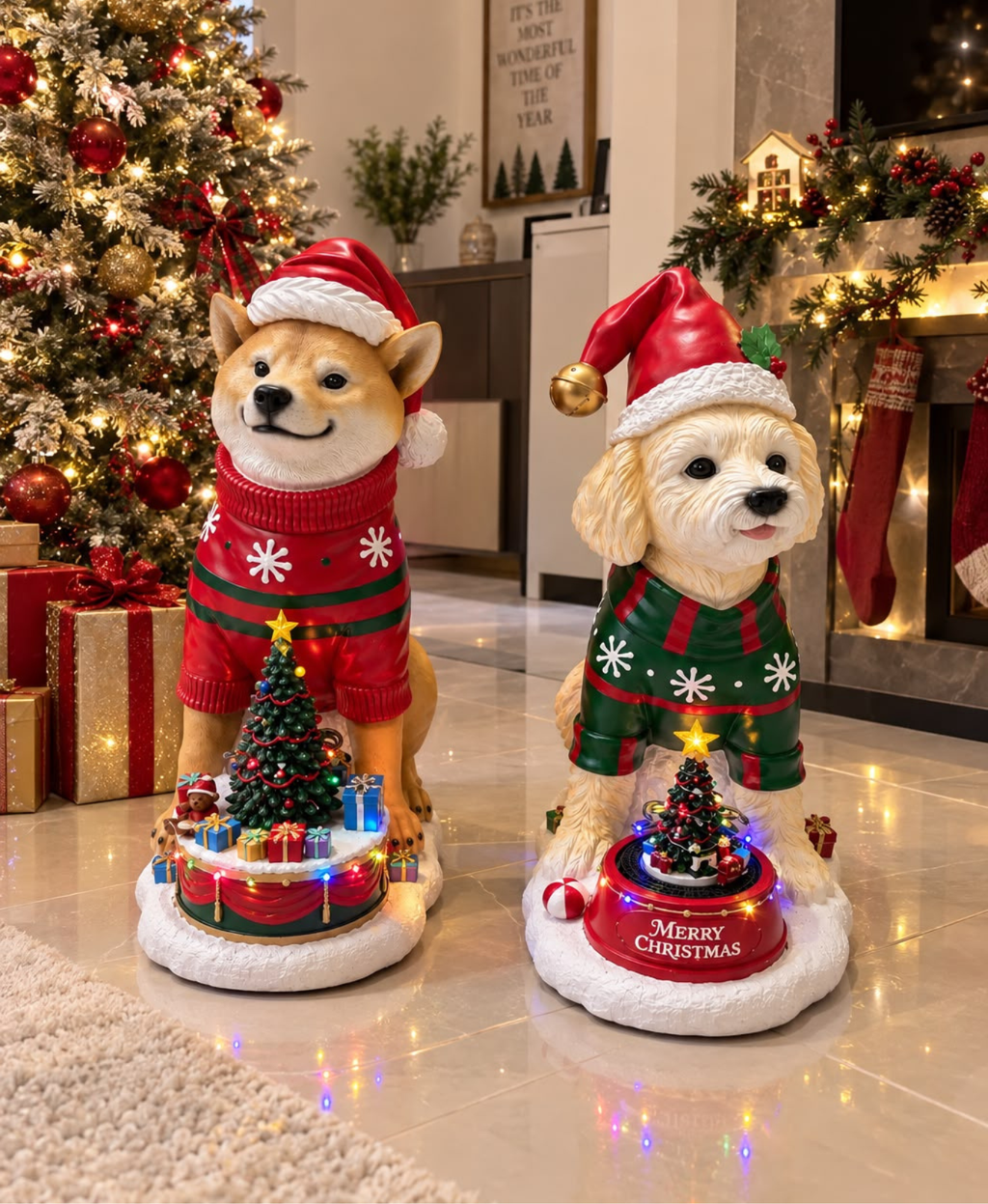 Holiday Puppy Musical Display