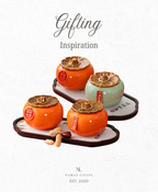 GIFTING INSPIRATION - Persimmon Auspicious Canister