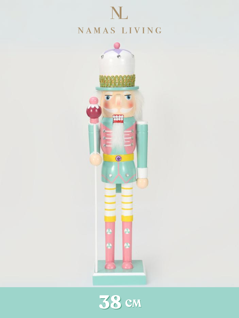 Pastel Nutcracker Holiday Ornament and Decoration