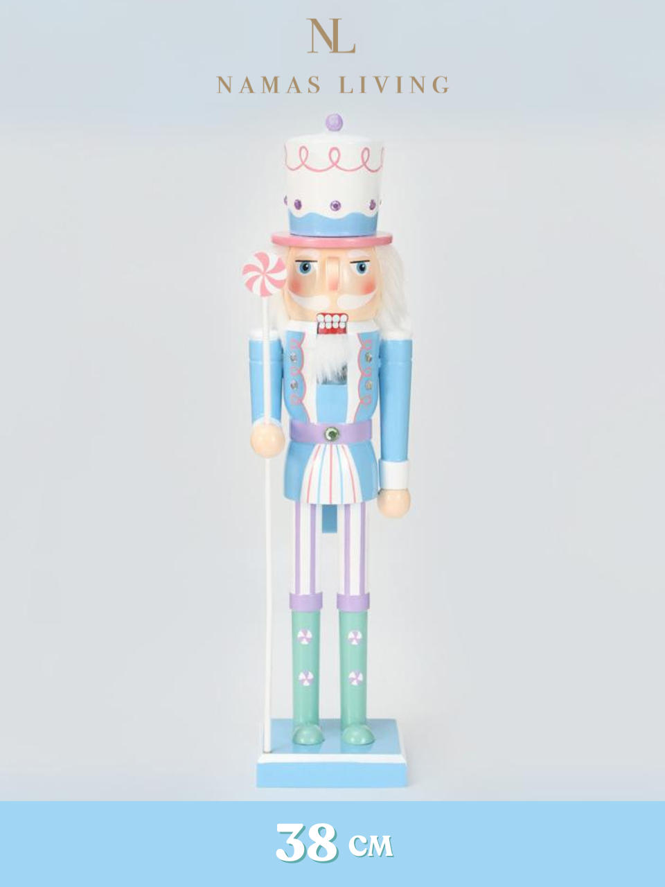 Pastel Nutcracker Holiday Ornament and Decoration