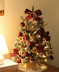 Burgundy Acorn Tree with Lights