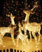 Luminous Sparkling LED Reindeer Set