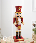 Burgundy & Gold Nutcracker - 25 cm