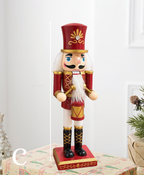 Burgundy & Gold Nutcracker - 25 cm