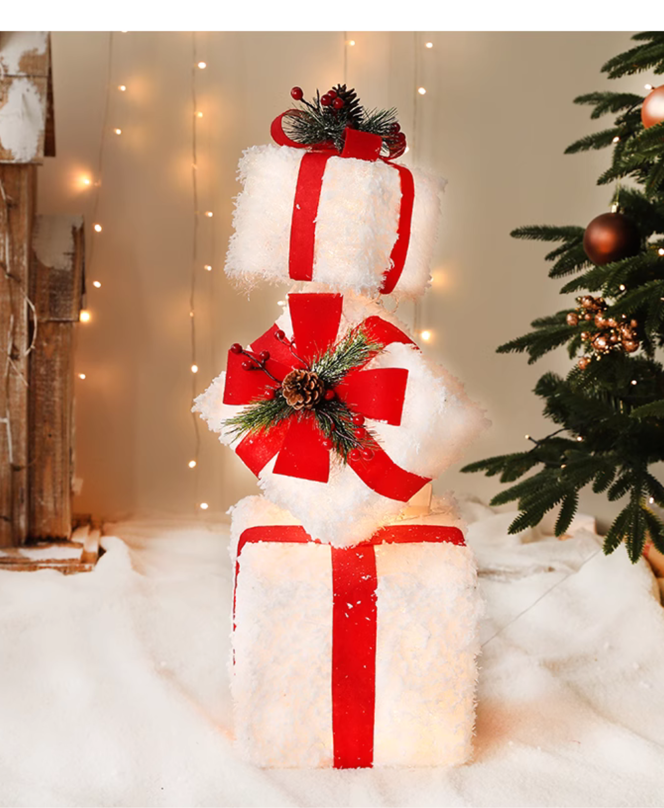 Holiday Giftbox  LED Ornament
