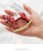 Retro Rocking Horse Christmas Ornament