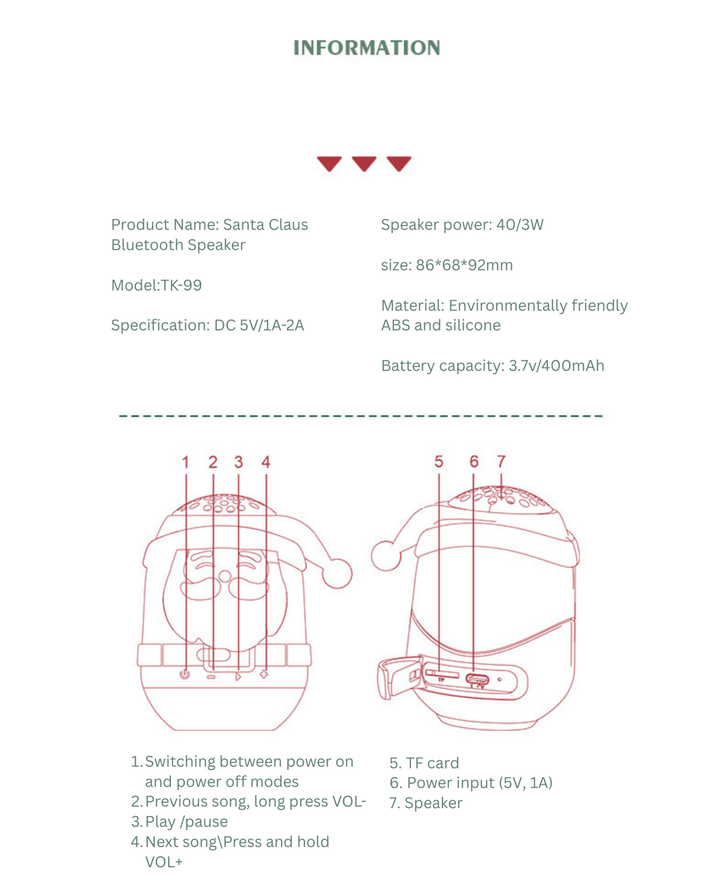 SantaBeats Bluetooth Speaker