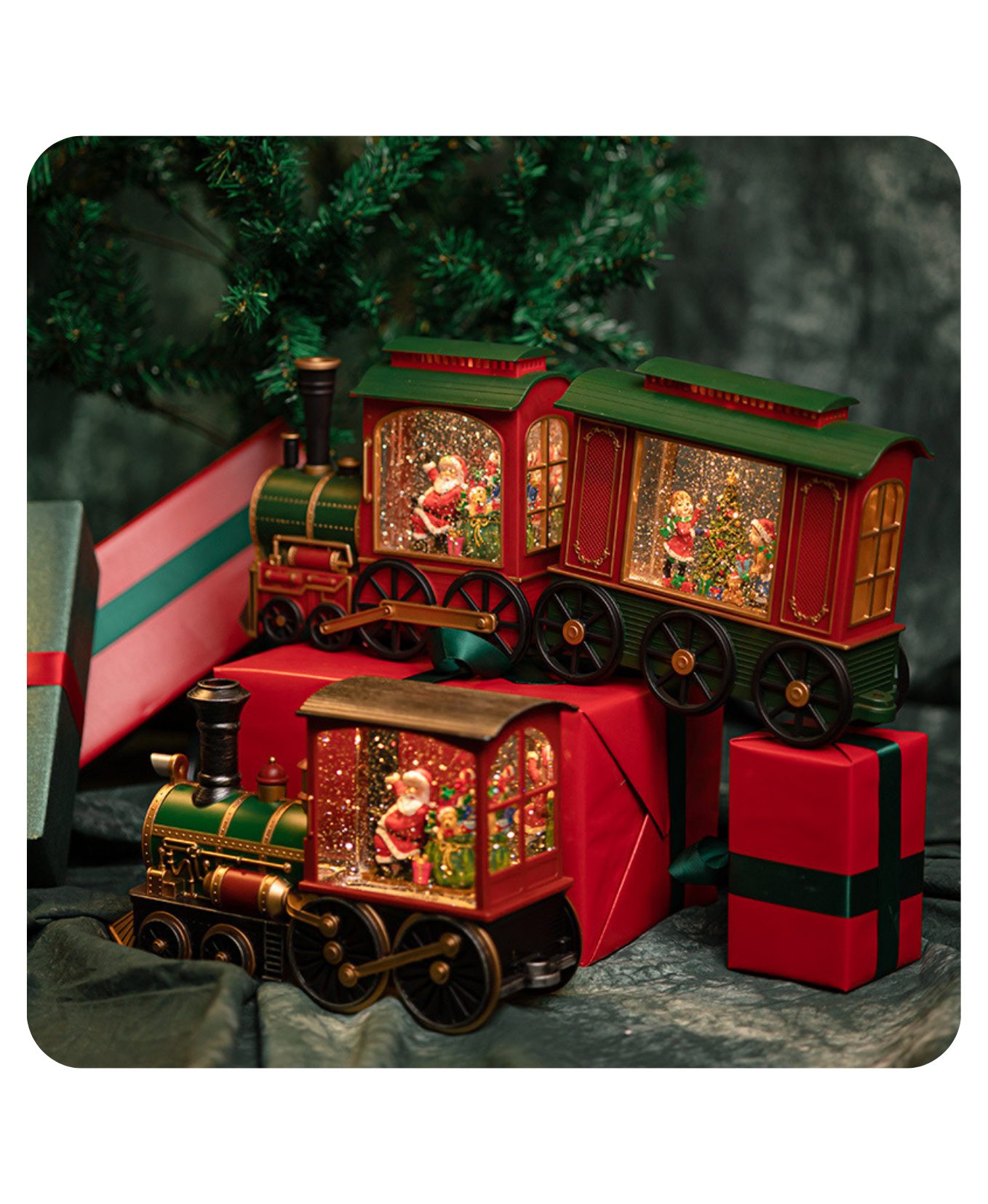 Santa’s Journey Train Music Box