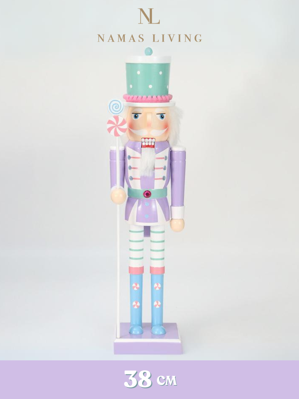 Pastel Nutcracker Holiday Ornament and Decoration