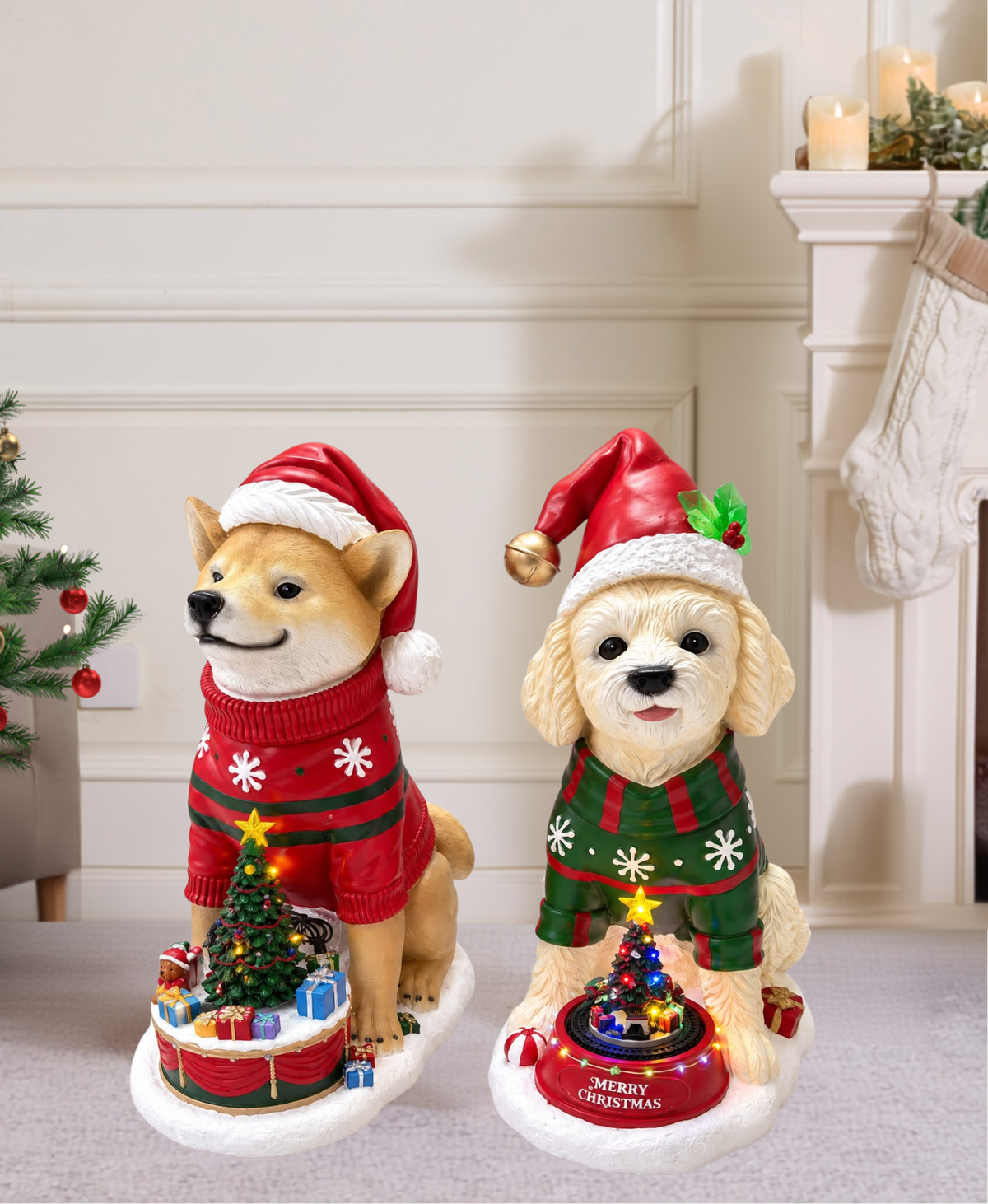 Holiday Puppy Musical Display