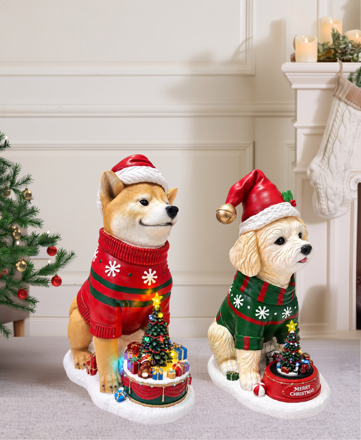 Holiday Puppy Musical Display