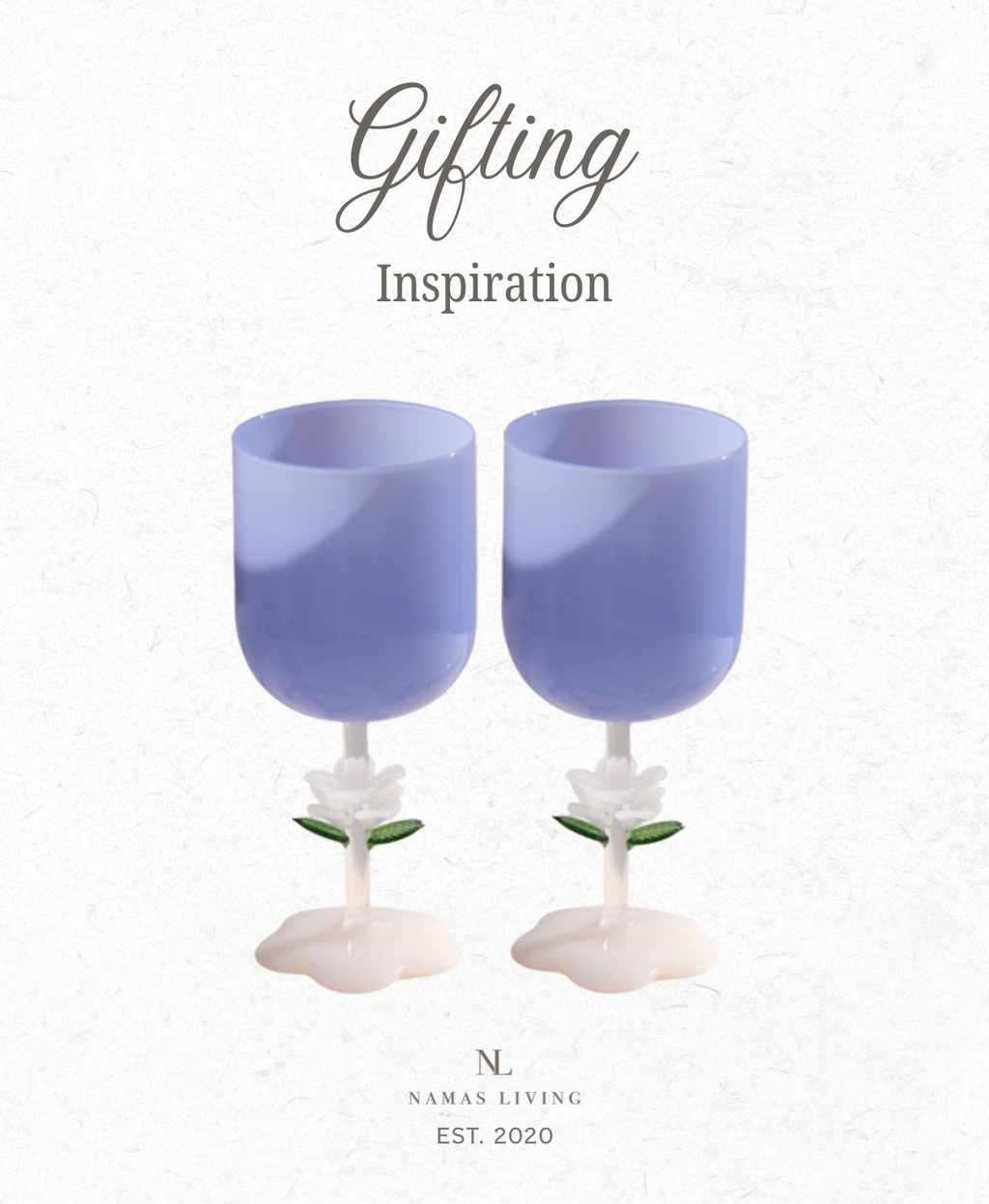 GIFTING INSPIRATION - Blue Jade Bloom Wine Glass