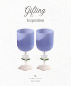 GIFTING INSPIRATION - Blue Jade Bloom Wine Glass