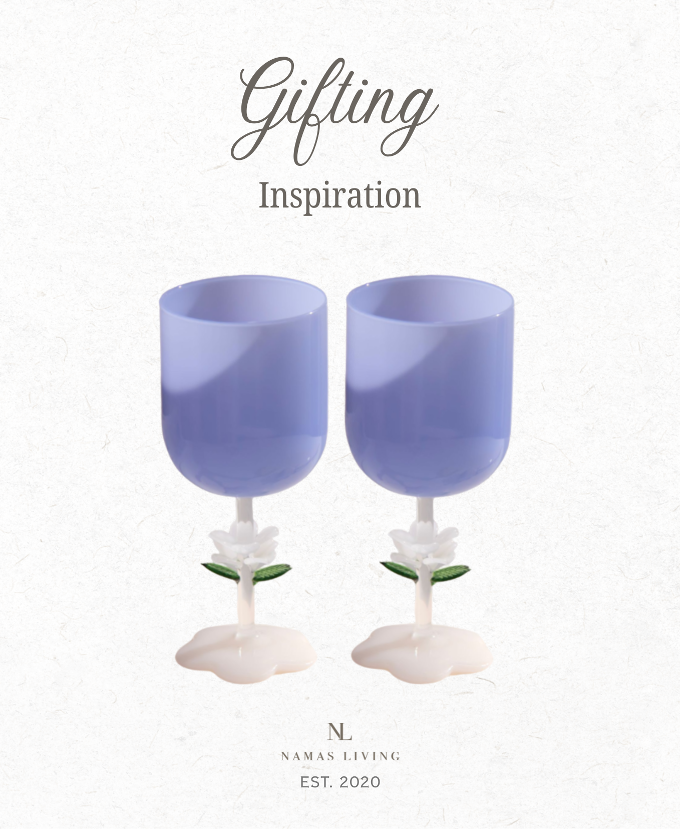 GIFTING INSPIRATION - Blue Jade Bloom Wine Glass