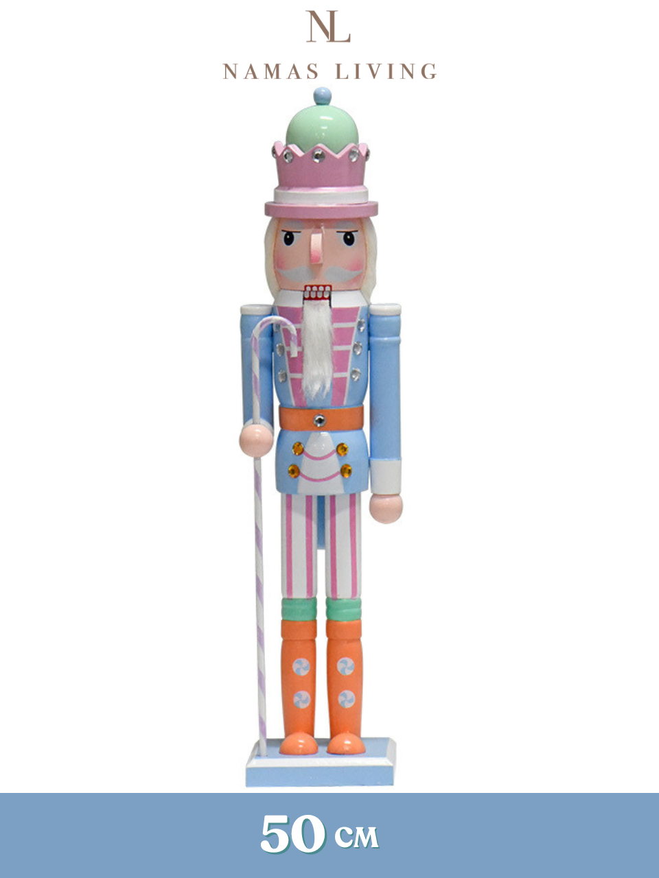 Pastel Nutcracker Holiday Ornament and Decoration