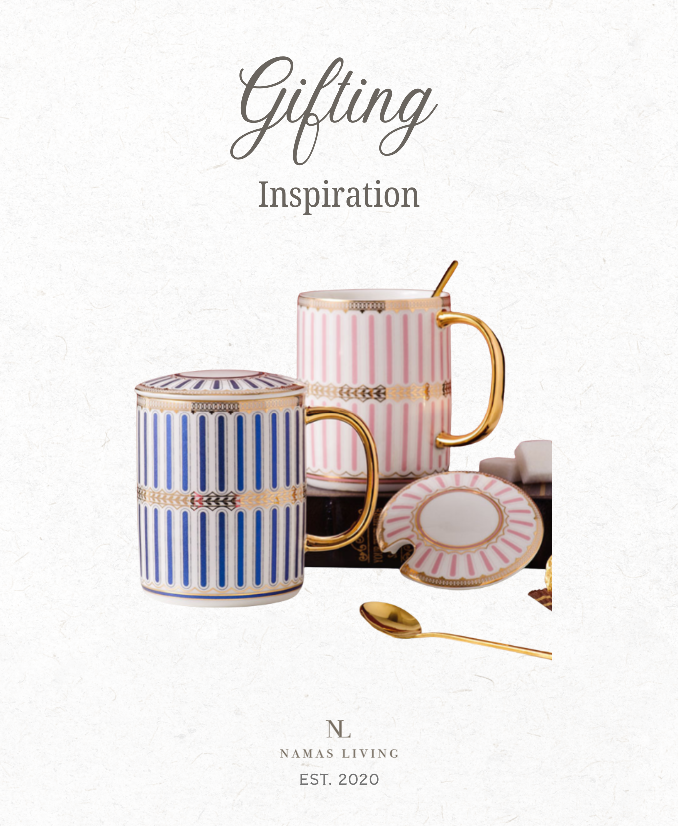 GIFTING INSPIRATION - Blue and Pink Royale Drinking Mug