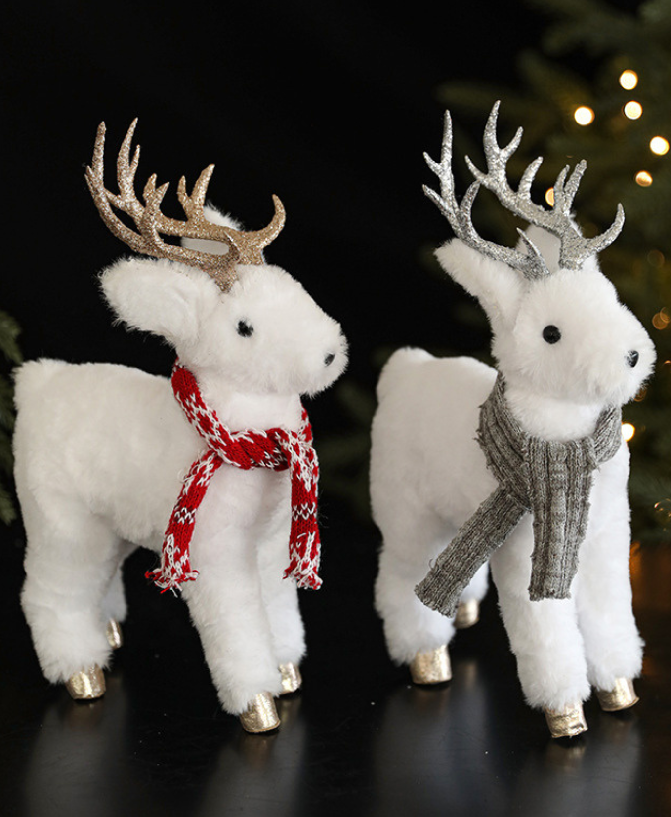 White Elk Doll Christmas Decoration
