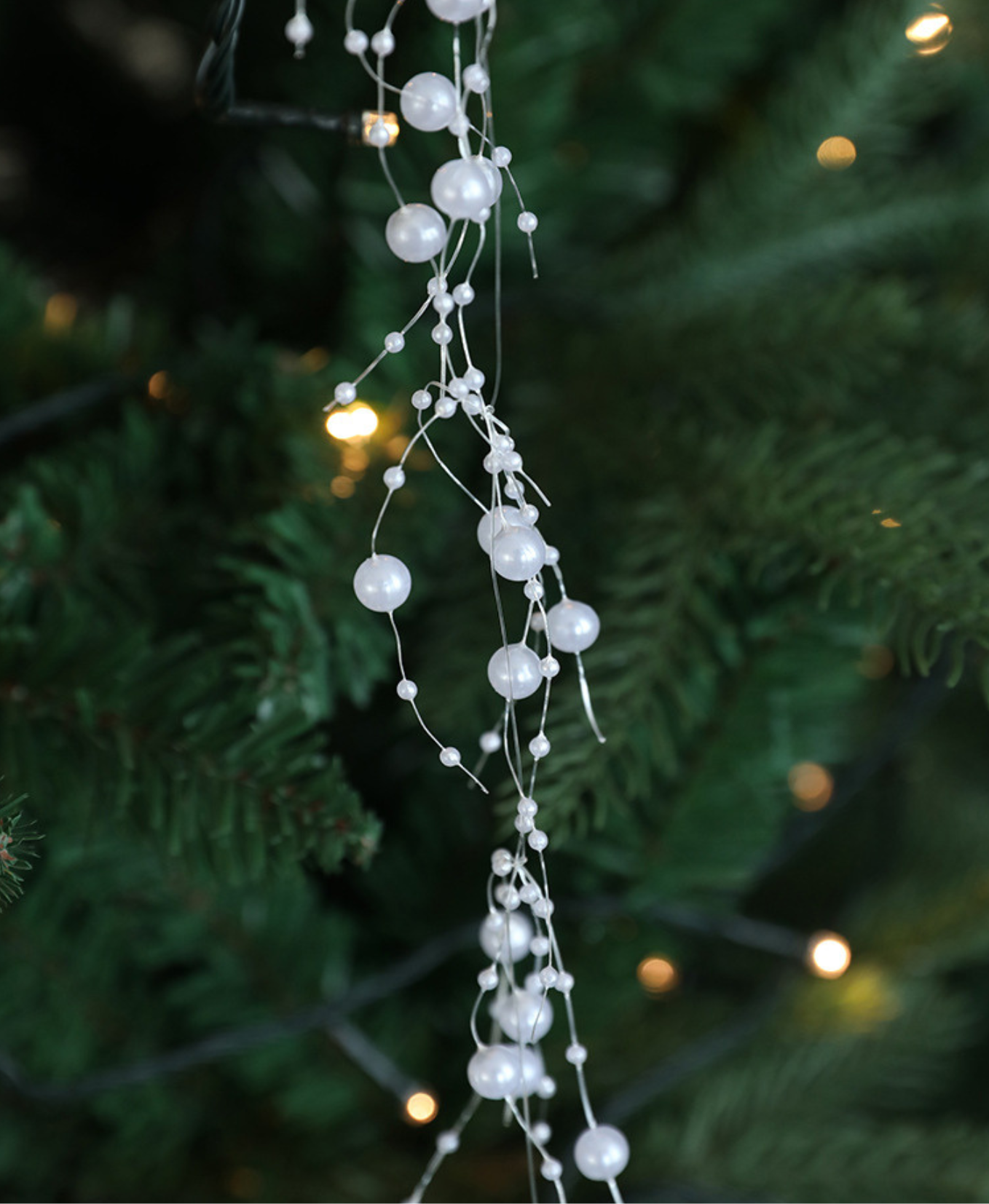 Pearl Crystal Holiday Ornament