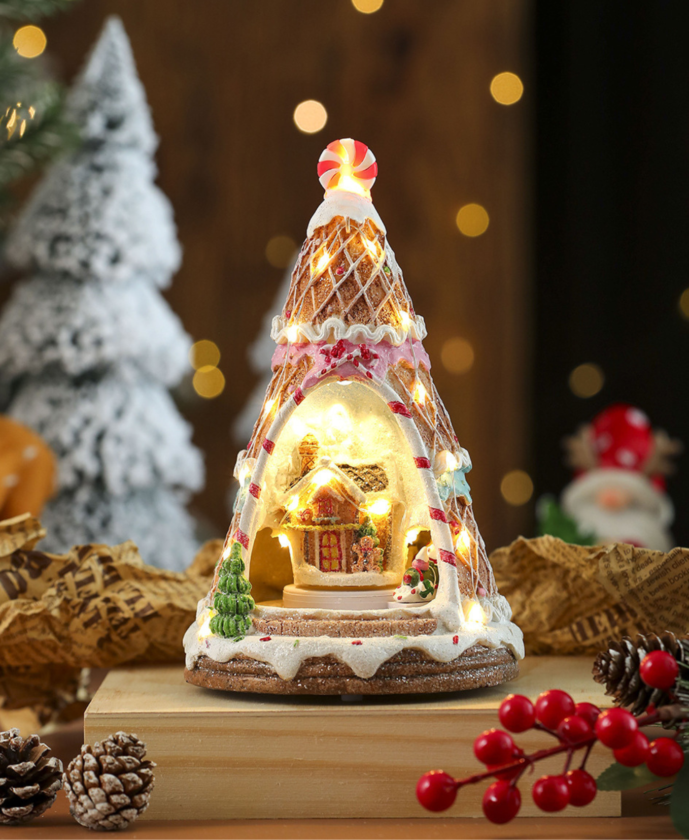 Whimsy Winterland Light-Up Figurine