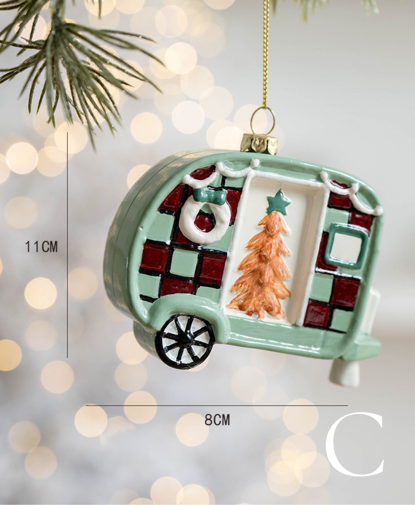 Charming Pastel Retro Ornament