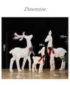 Enchanting Christmas Elk Ornament Set