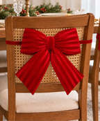 Christmas Velvet Chair Bow