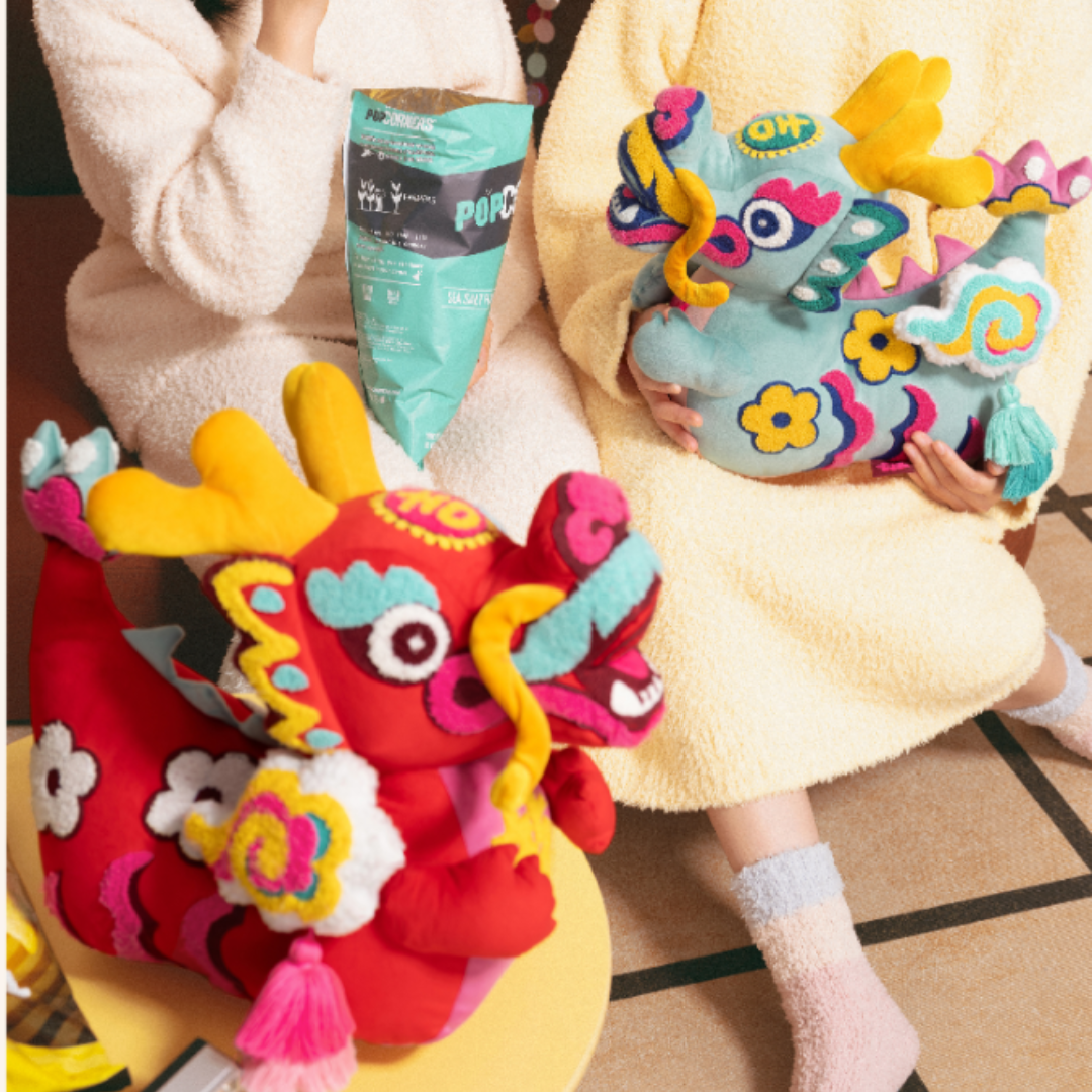 Festive Dragon Dolls Sofa Pillow - CNY Gift 2026