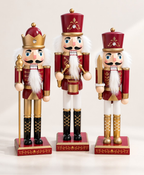 Burgundy & Gold Nutcracker - 38 cm
