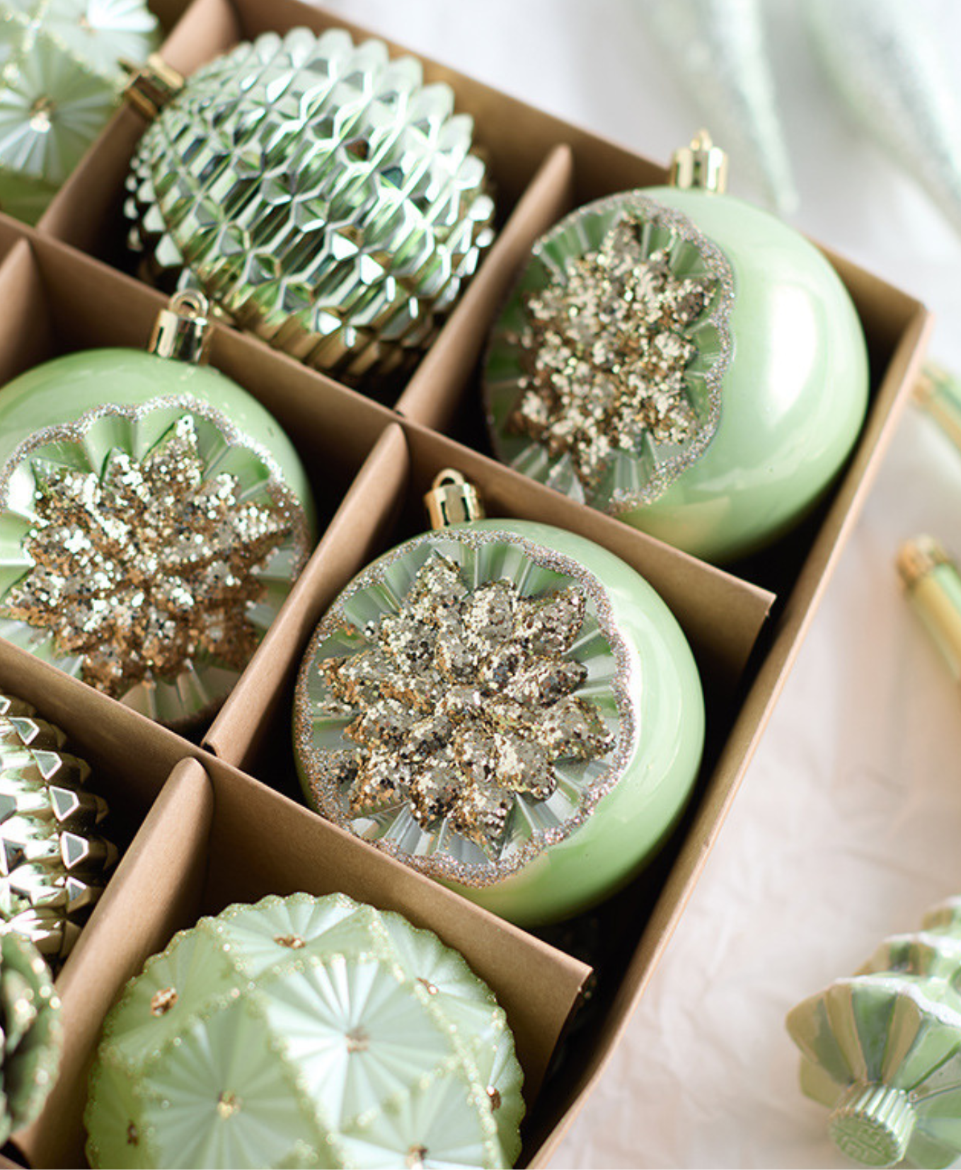 Champagne Mint Charm Set