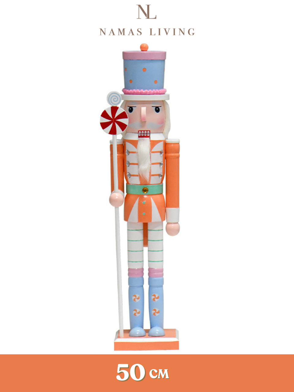 Pastel Nutcracker Holiday Ornament and Decoration