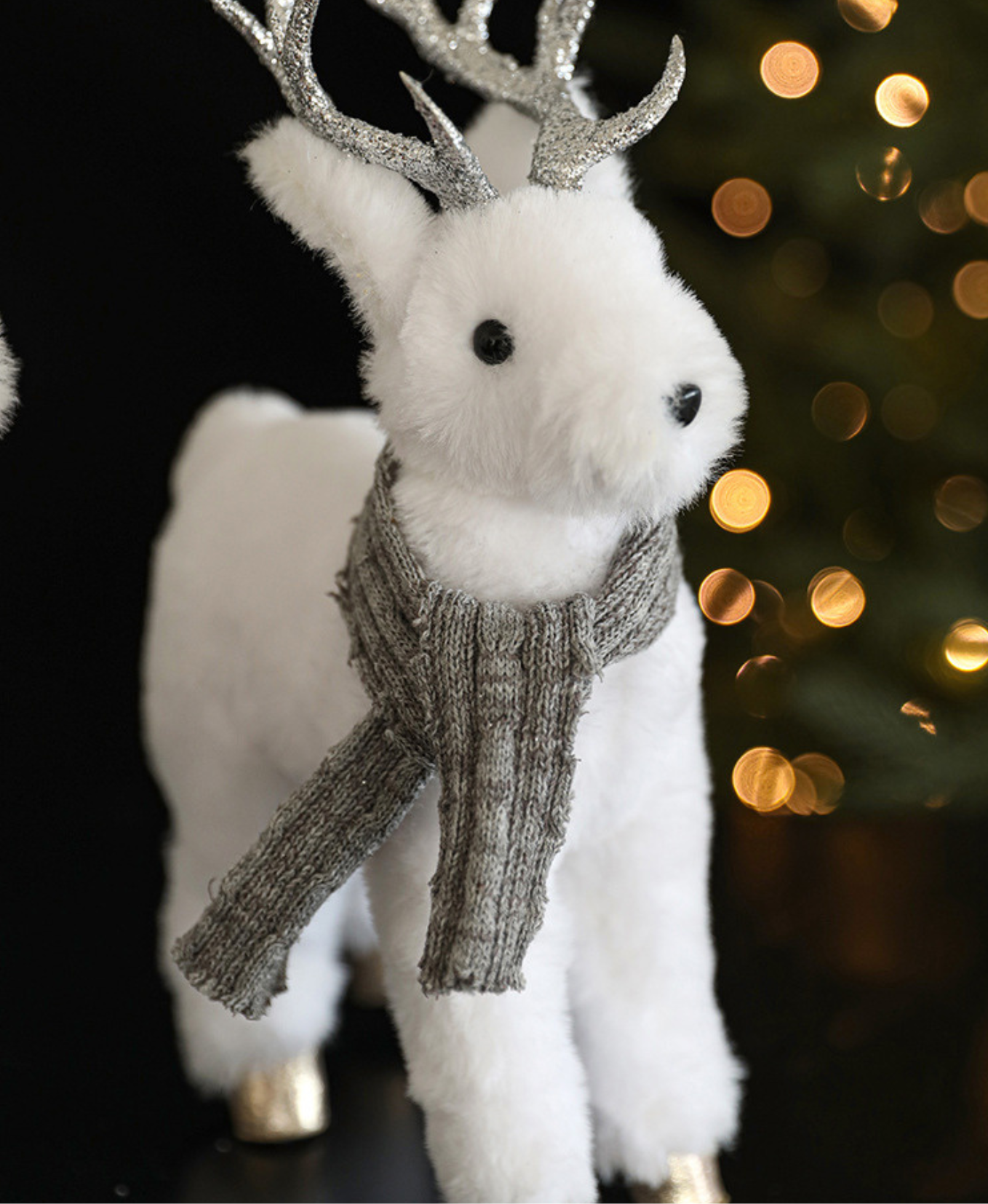 White Elk Doll Christmas Decoration