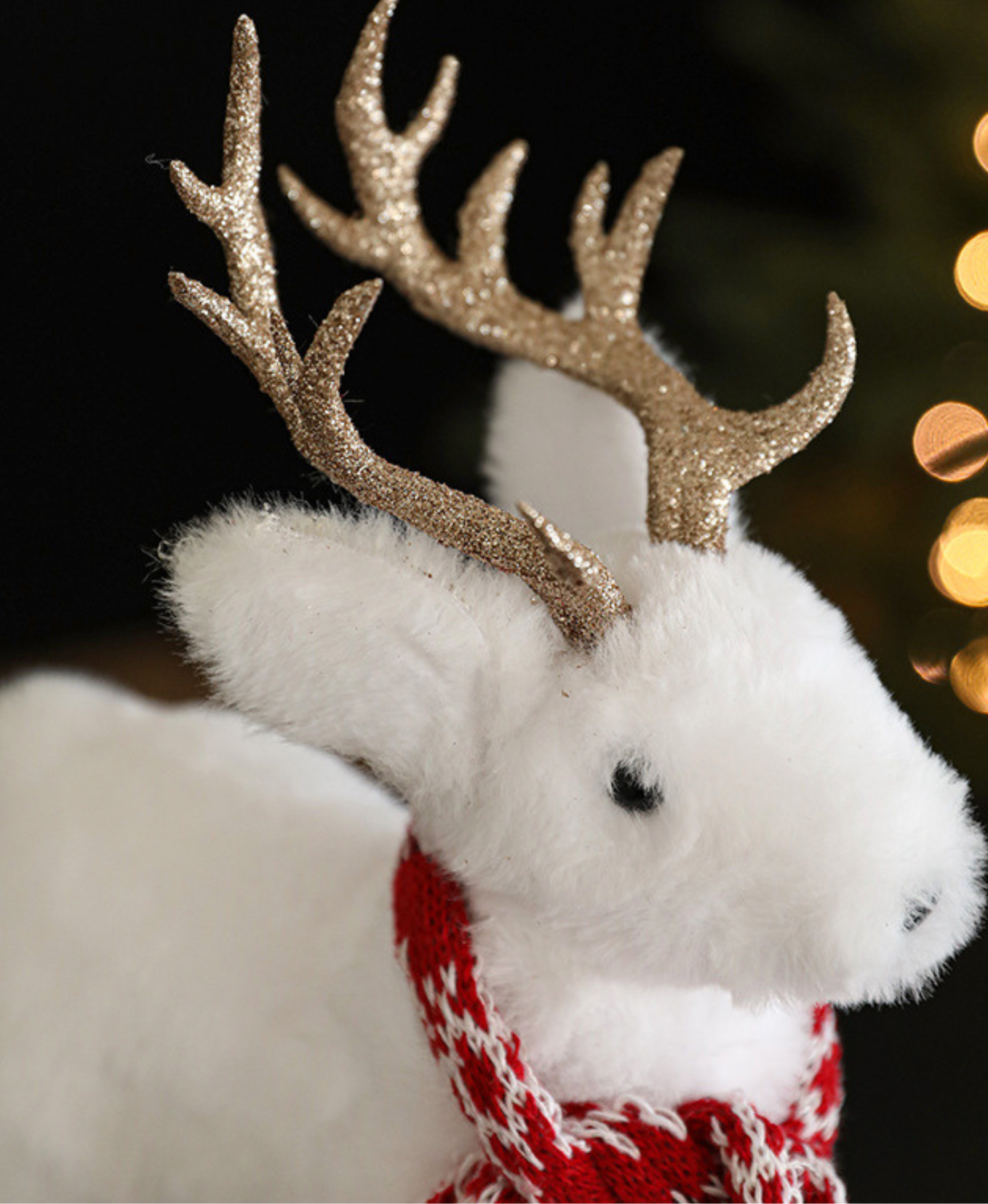 White Elk Doll Christmas Decoration