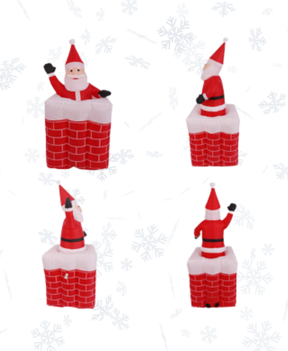 Christmas Inflatable Chimney Santa
