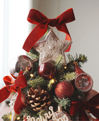 Rosewood Christmas Tree with Lights