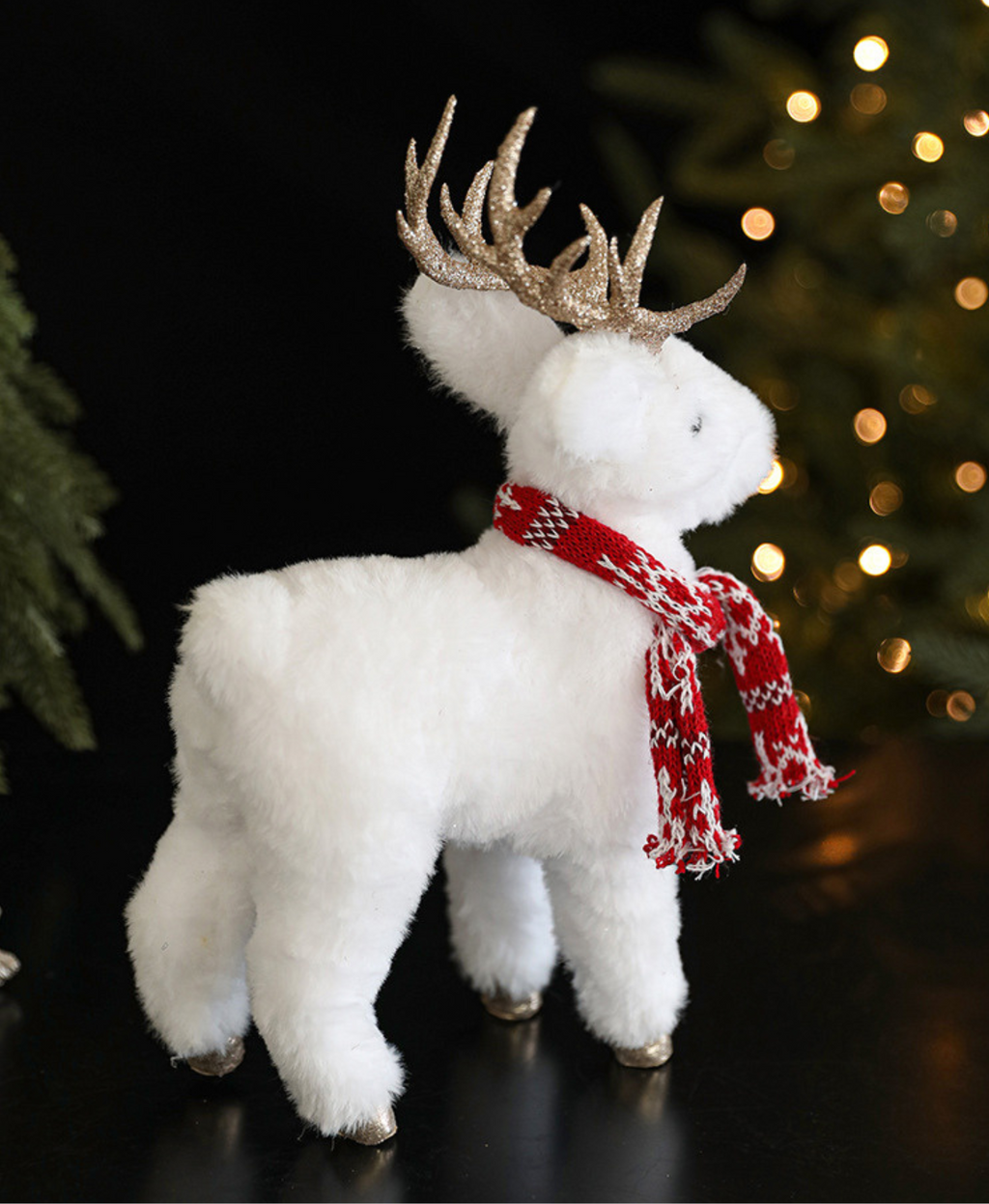 White Elk Doll Christmas Decoration
