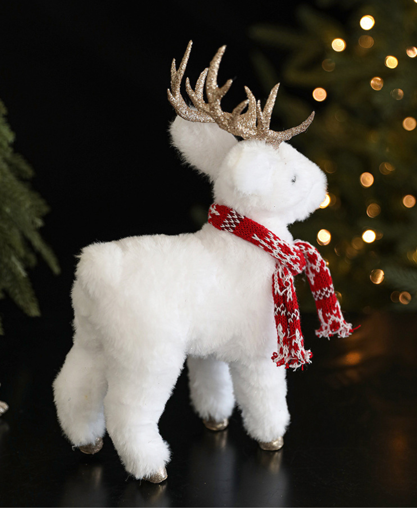 White Elk Doll Christmas Decoration