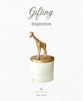 GIFTING INSPIRATION - Golden Giraffe Marble Jar Ornament