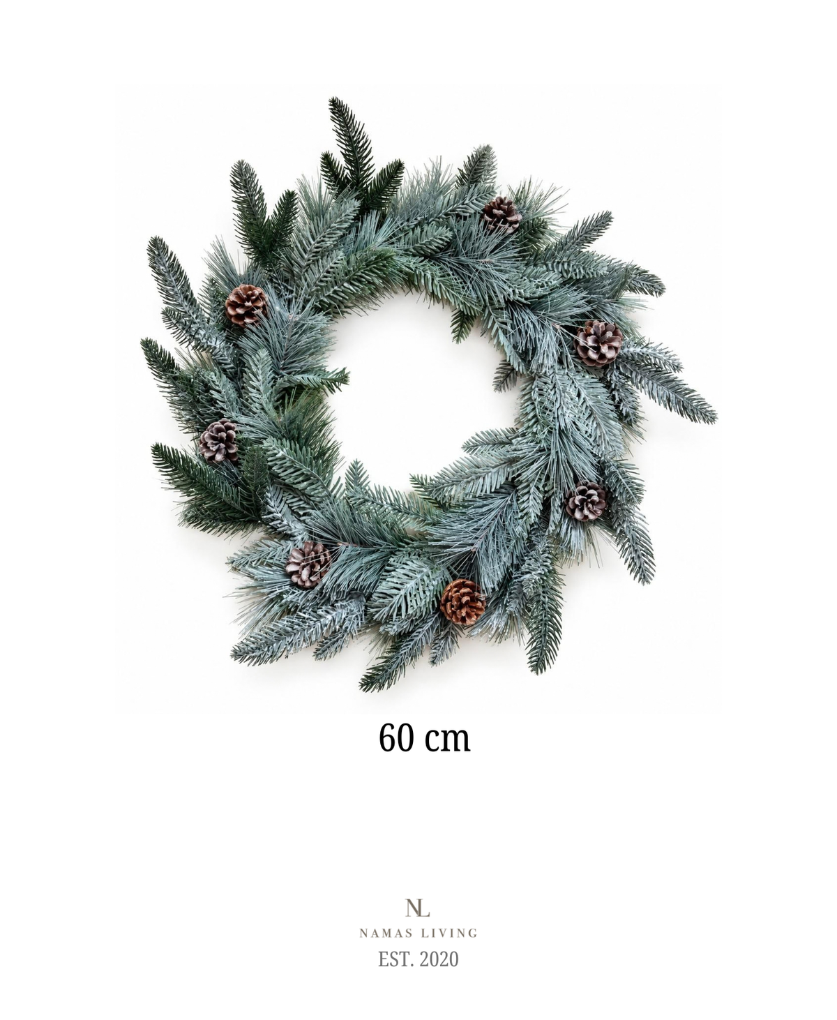 Snowy Meadow Pinecone Wreath