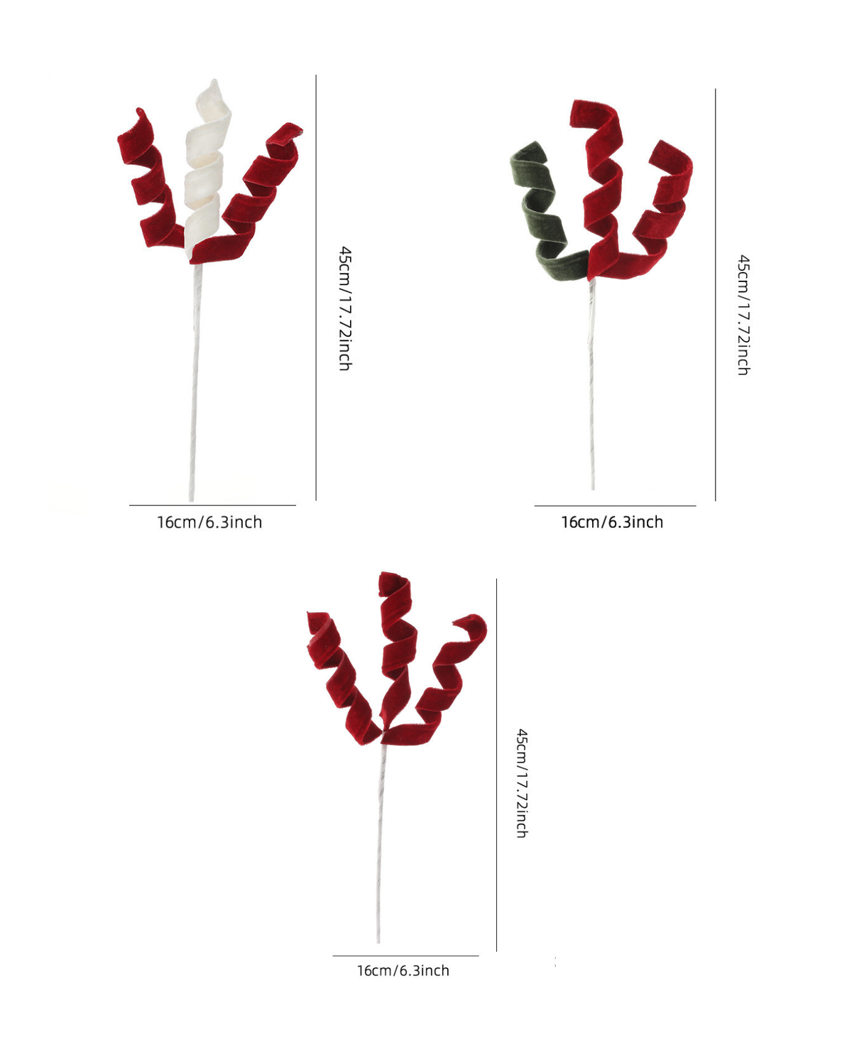 Velvet Curl Tree Pick