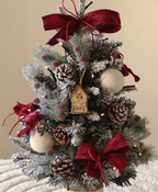 Rustic Berry Christmas Tree with Lights