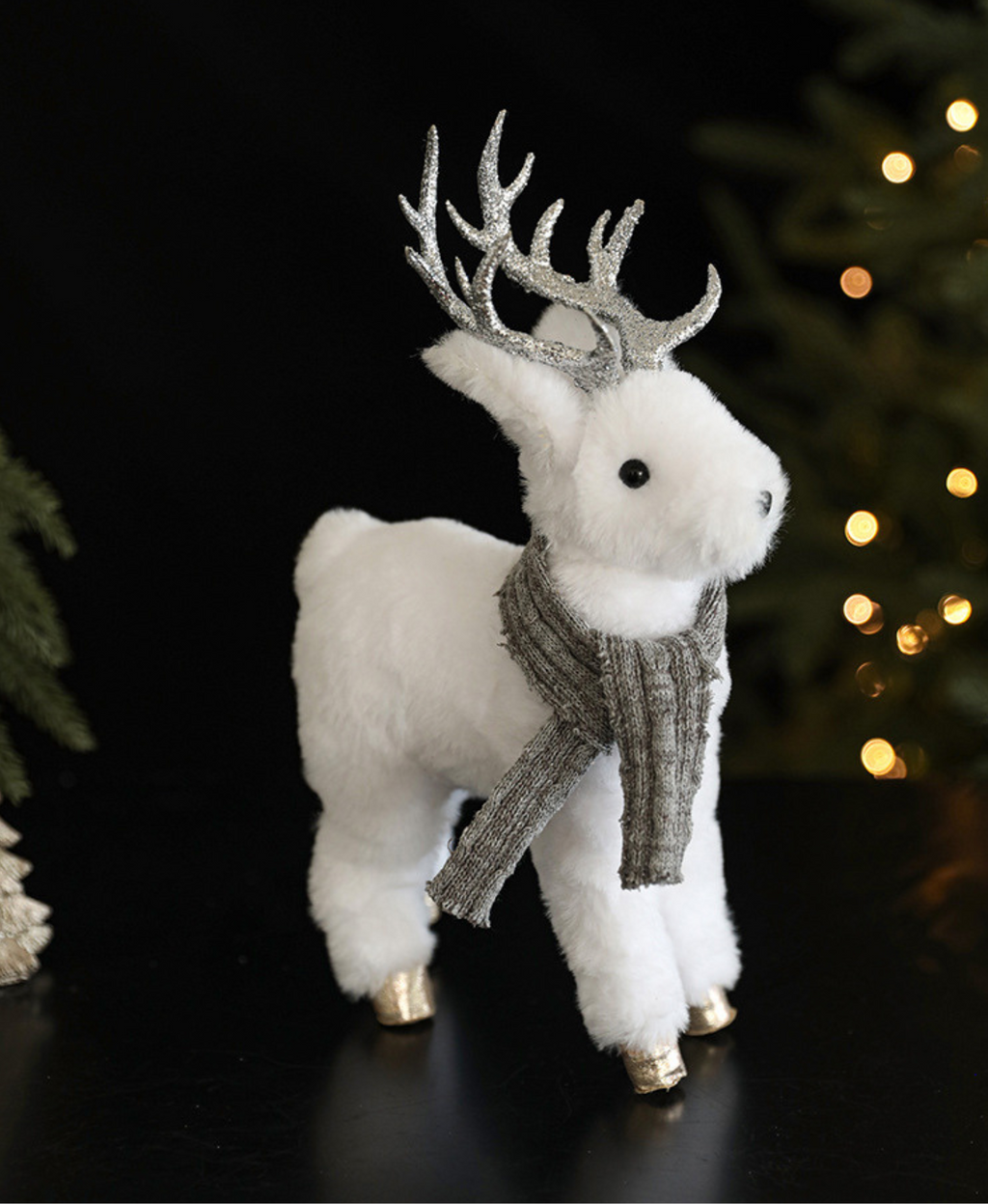 White Elk Doll Christmas Decoration