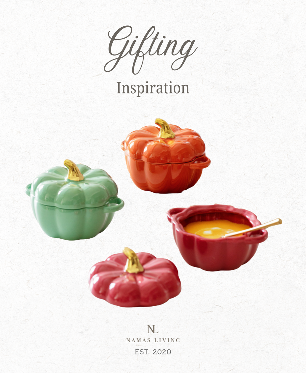 GIFTING INSPIRATION - Pumpkin Bowl with Lid